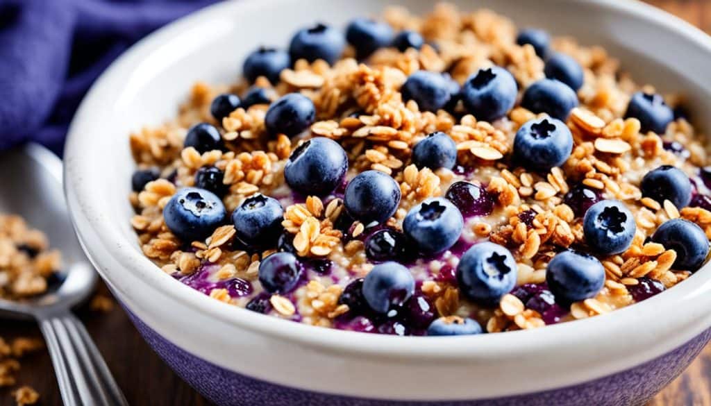 blueberry baked oats
