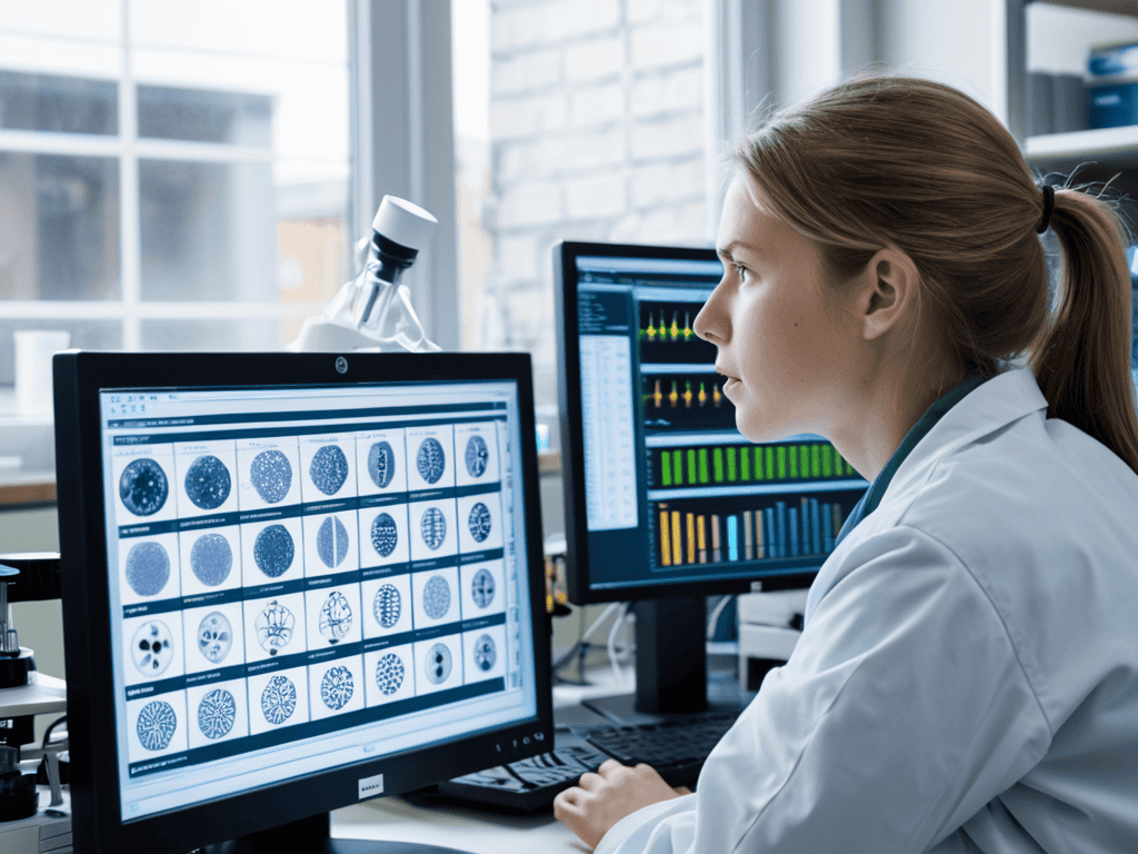 Bioinformatics analyzing biological data