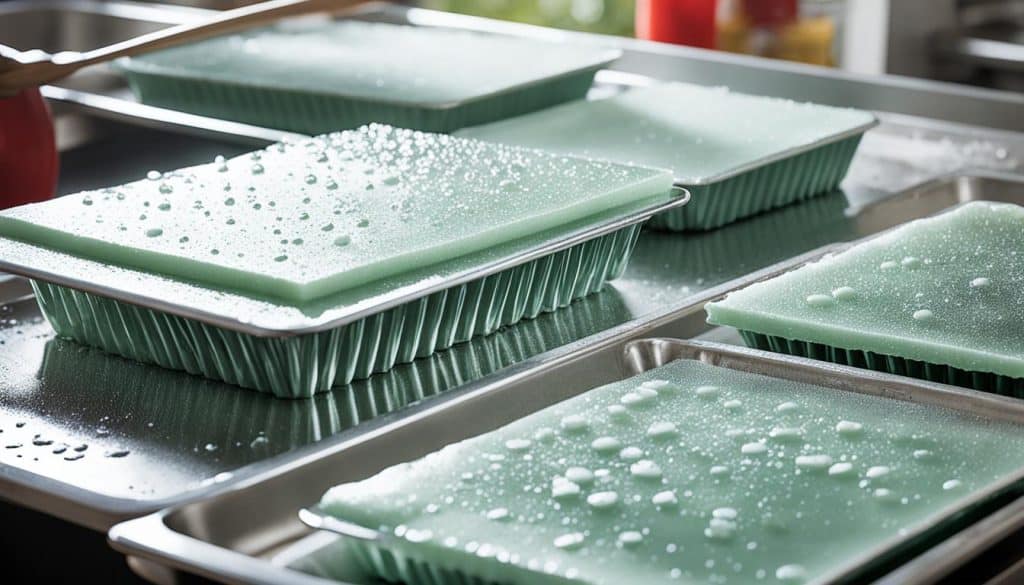 cleaning baking sheets