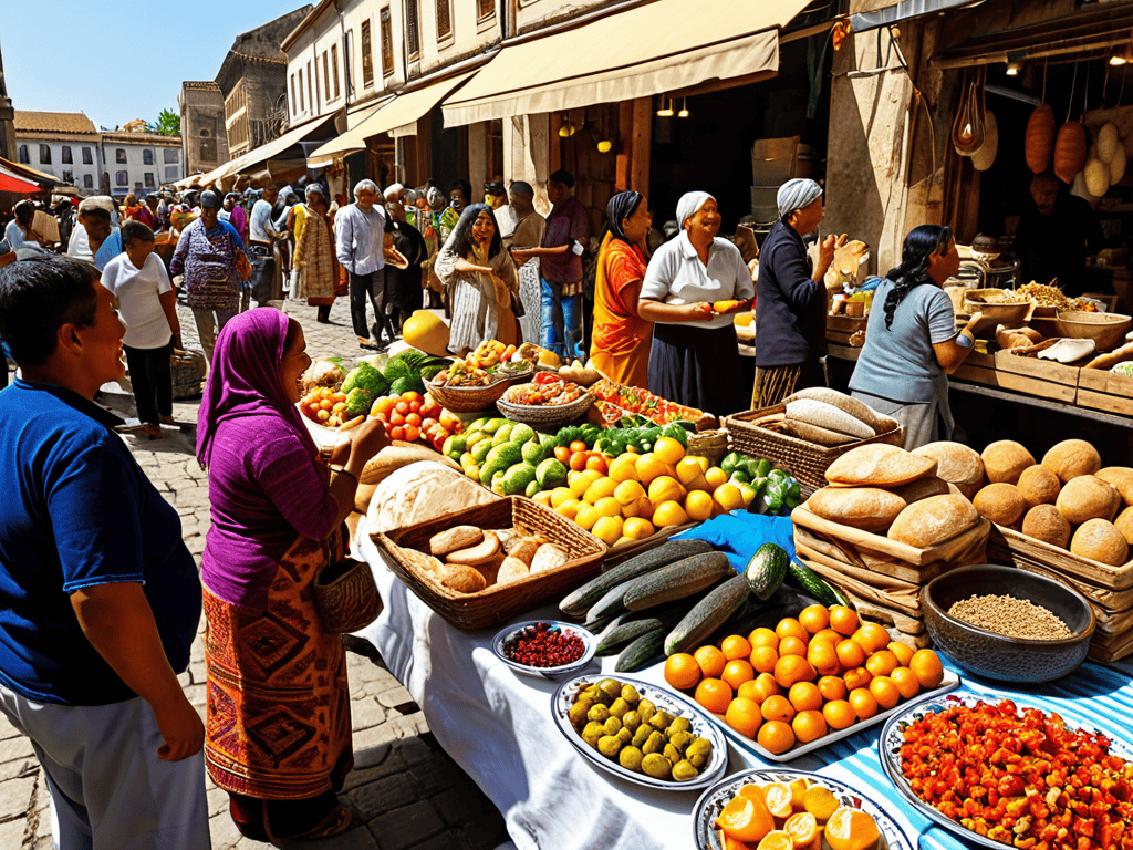 Food and culture photo representation