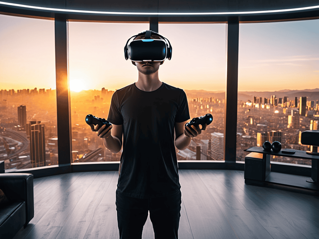 Virtual reality headset display