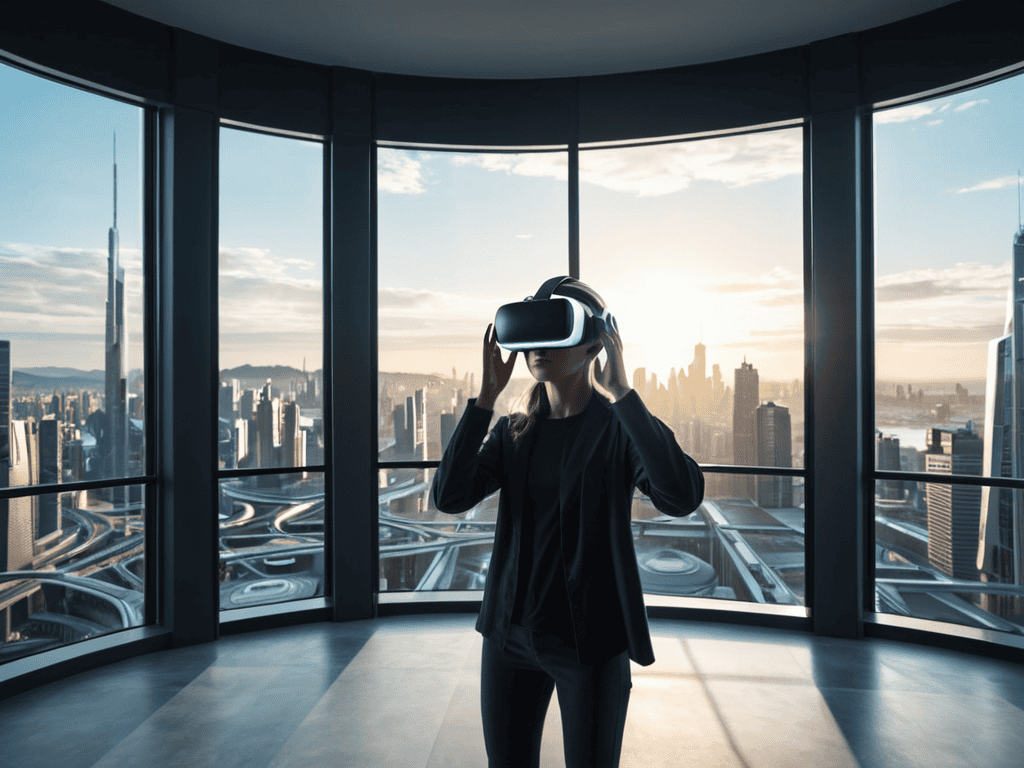 Virtual reality headset display