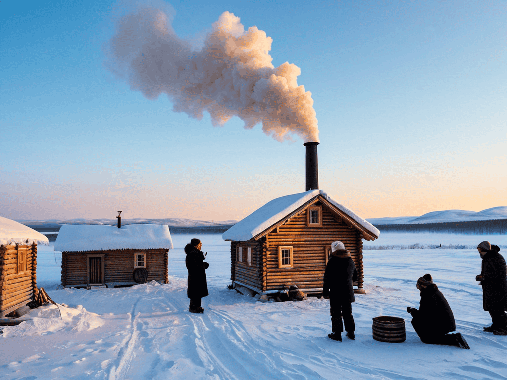 Winters Chill in Oymyakon landscape