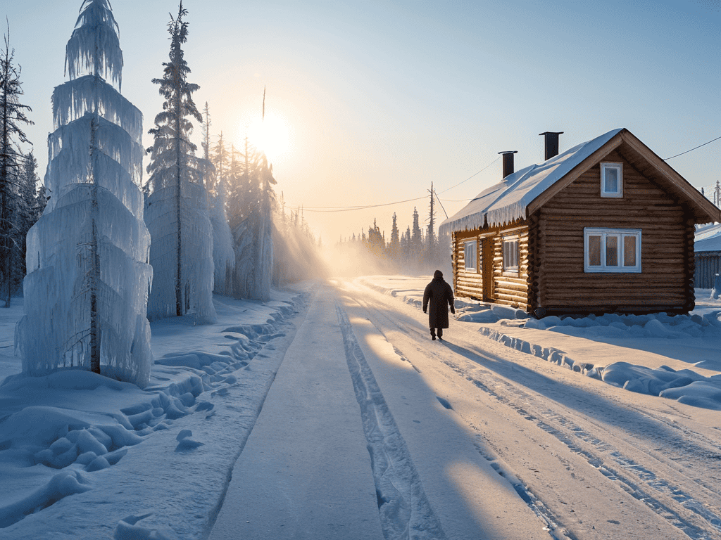 Oymyakon Coldest City landscape