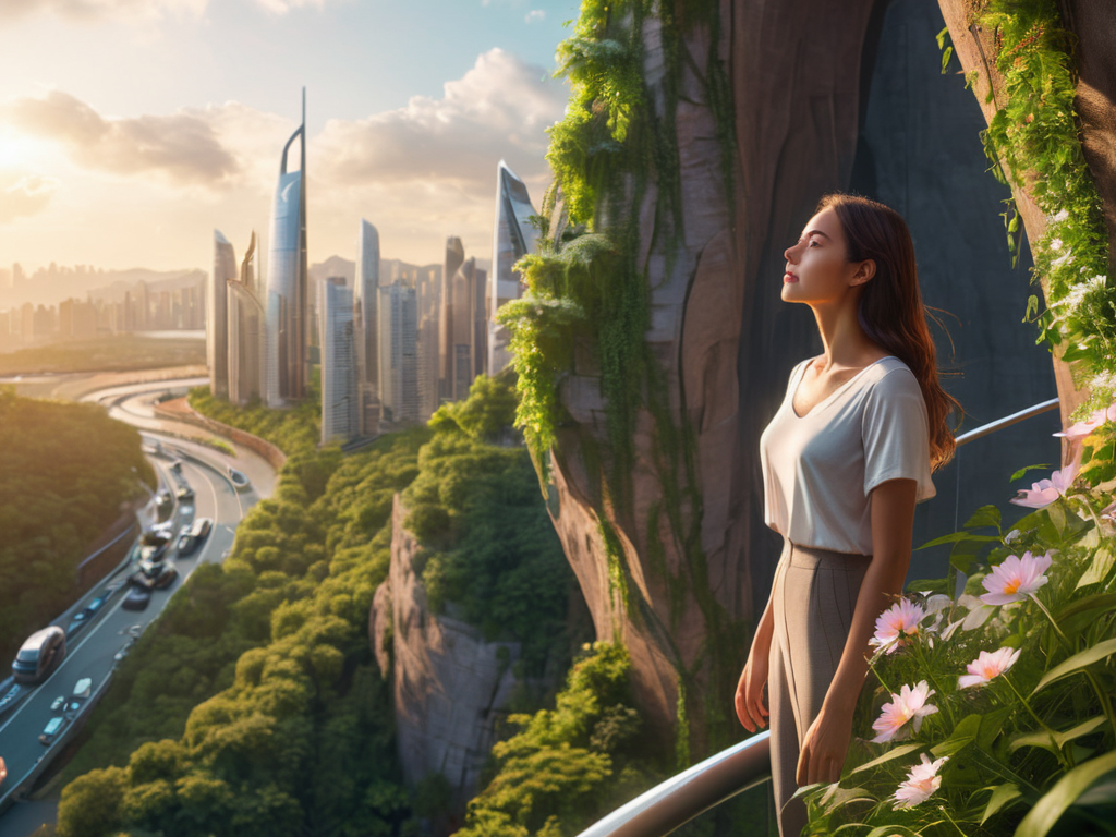 Hope-forward Futurism concept art