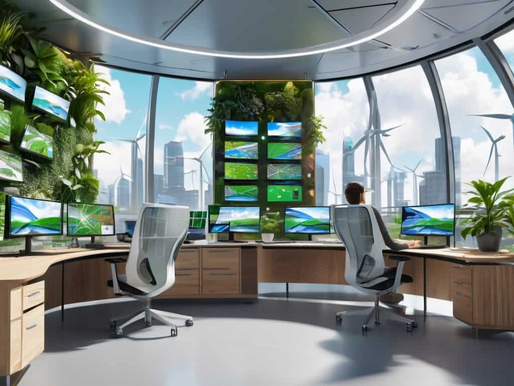 Digital twins for sustainability concept