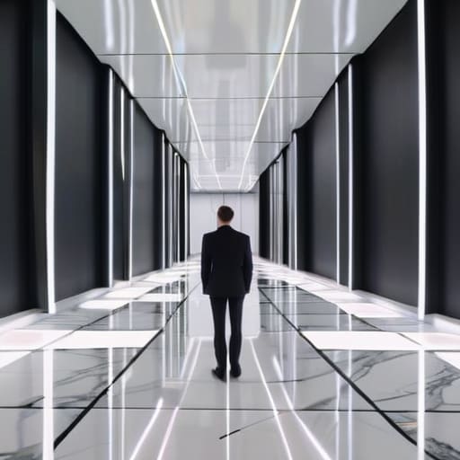 Hyperreality Corporate Curation defense concept photograph.